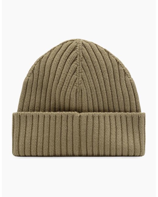 Givenchy Green Ribbed Wool Beanie for men