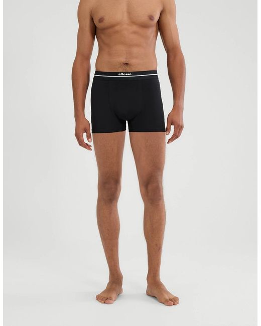 Ellesse Black Ambria Trunks 3 Pack for men