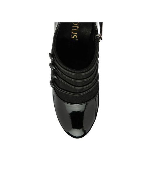 Lotus Black Gem Shoe Boots
