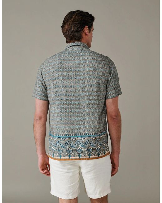 aubi Gray Belmont Printed Shirt for men