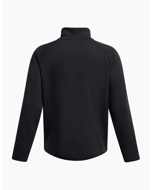 Under Armour Blue Solid Patterned Fleece Jacket for men