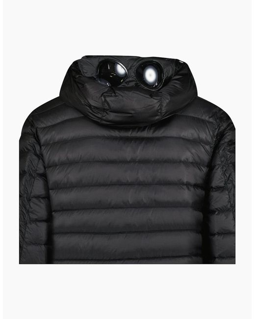 C P Company Black D.D. Padded Goggle Down Jacket for men