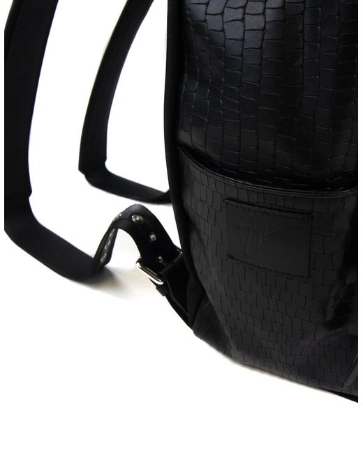 Giuseppe Zanotti Black Signature Borse Carry Backpack for men