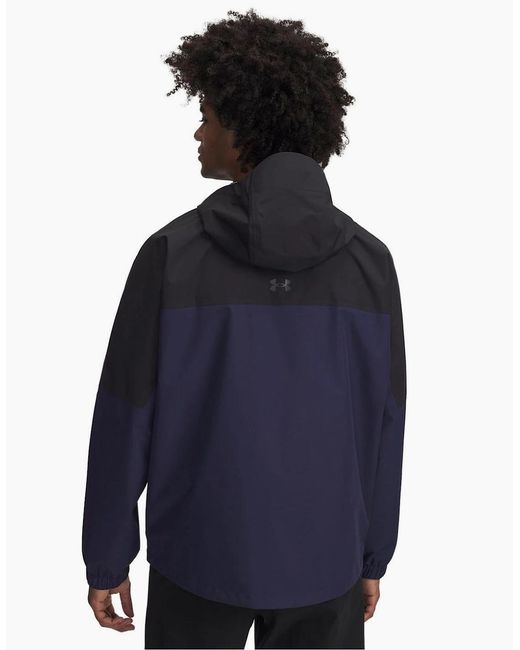 Under Armour Blue Cloudstrike Rain Anorak for men