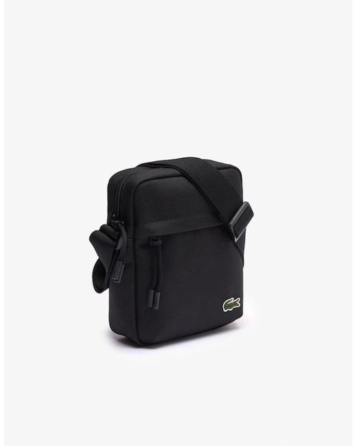 Lacoste Black Neocroc Crossover Bag for men
