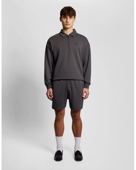 Lyle & Scott Gray Relaxed Sweat Short for men