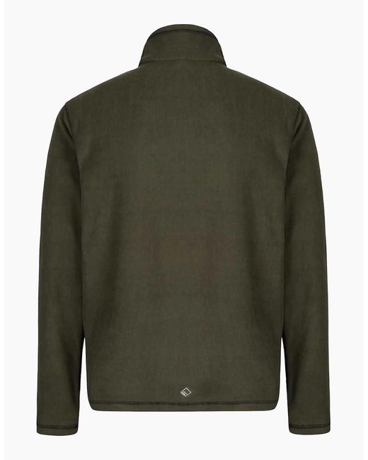 Regatta Green Great Outdoors Thompson Half Zip Fleece Top for men