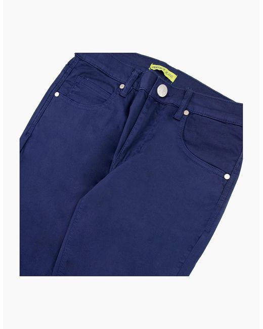 Versace Blue Jeans Round Tiger Pocket Skinny Jean for men