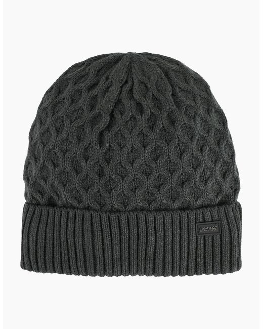 Regatta Black Harrell Beanie for men