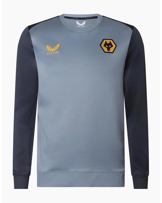 Castore Blue Wlvsswtshrt for men