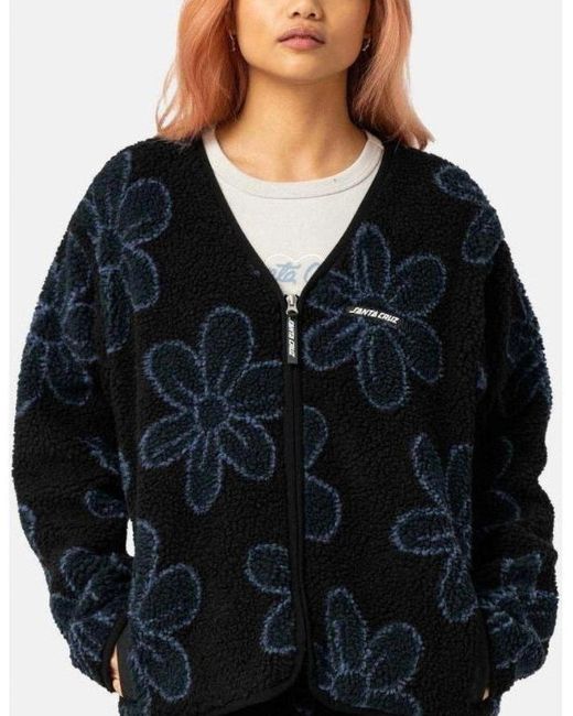 Santa Cruz Black Homebody Full Zip Fleece