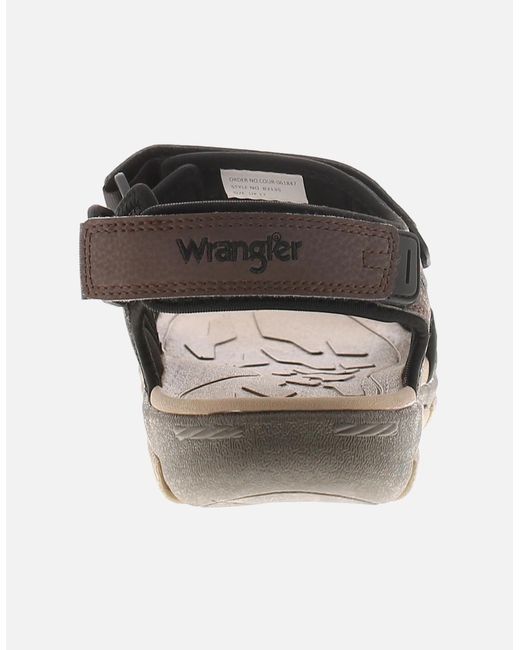 Wrangler Brown Walking Sandals Buster Uk Size for men
