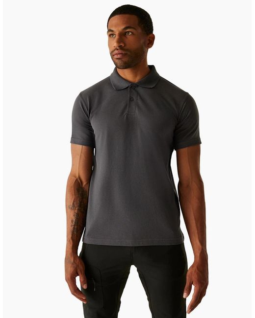 Regatta Black Professional Pique Polo Shirt for men