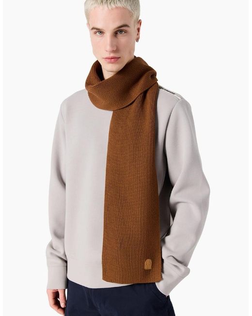 Parajumpers Natural Plain Scarf Almond for men