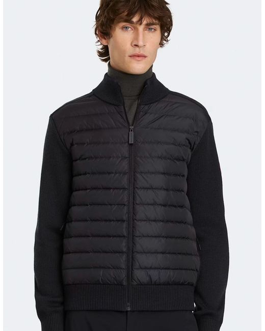 Canada Goose Blue Hybridge Knit Jacket for men