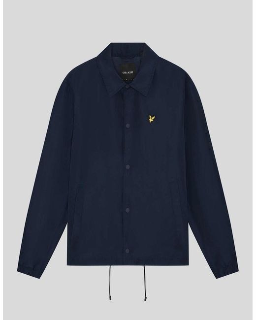 Lyle & Scott Blue Lightweight Coach Jacket for men