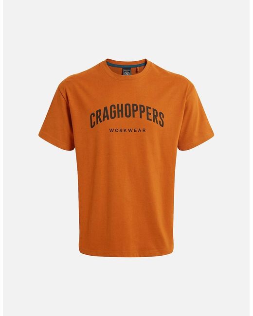 Craghoppers Orange Batley Work T-Shirt for men