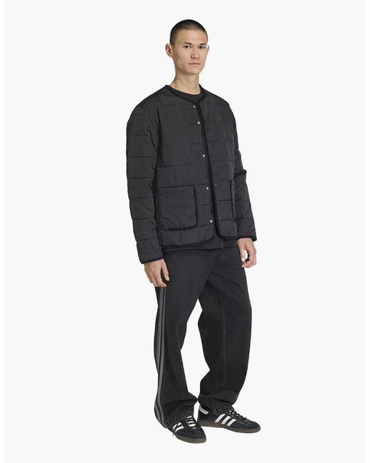 Adidas Black Quilted Jacket for men