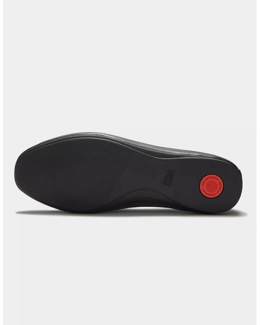 Fitflop Black Delicato Leather Loafers