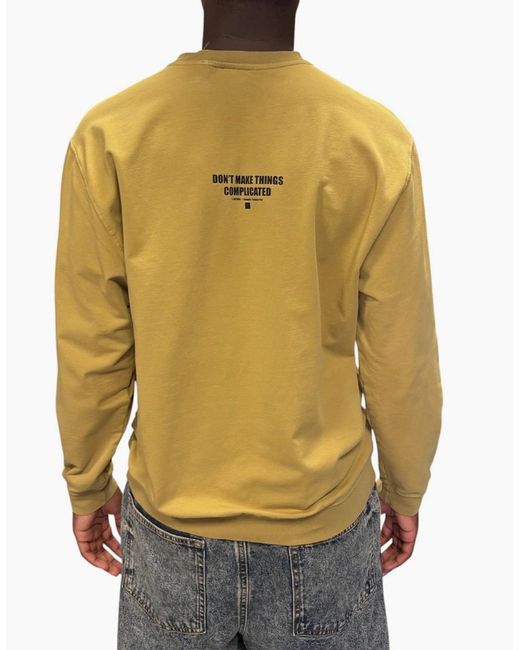 OUTHERE Blue Small Logo Sweatshirt for men