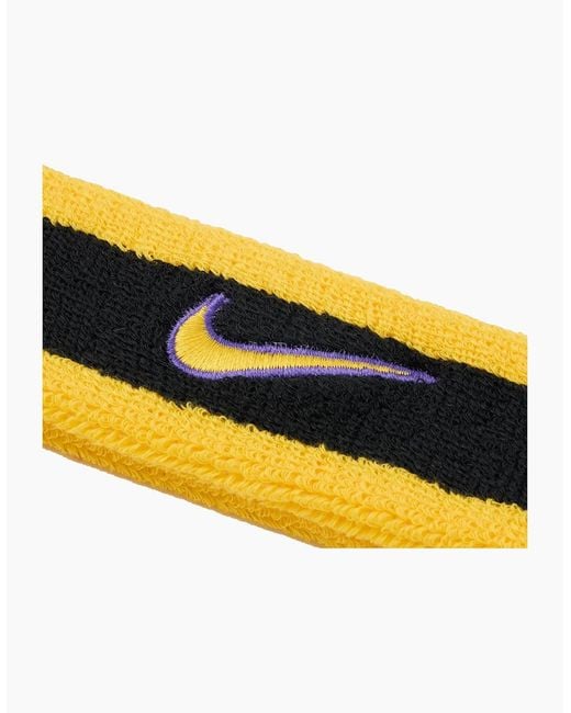Nike Yellow Classic Swoosh Headband for men
