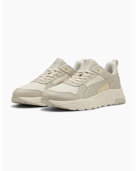 PUMA White Trinity 2 Lt Sl Low Top Trainers for men