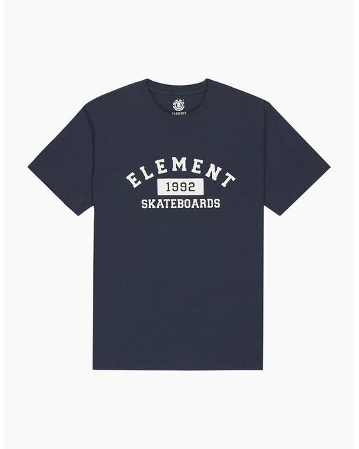 Element Blue Home Team Cotton Short Sleeve T-Shirt for men