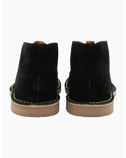 Frank Wright Black Edwin Desert Boots for men