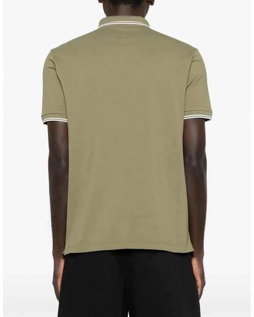 Stone Island Green S0018 Patch Logo Polo for men