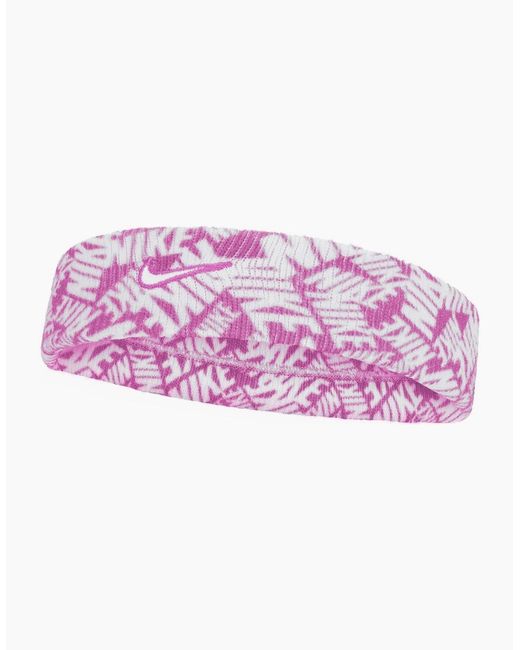Nike Pink Classic Swoosh Dri-Fit Headband for men