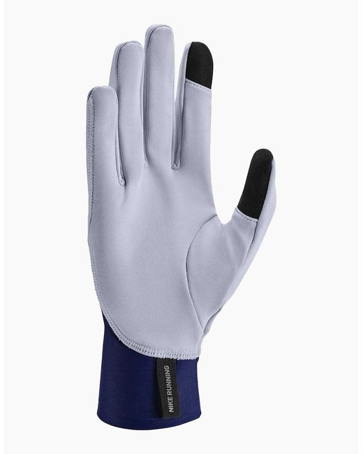Nike Blue Pacer Midweight Running Gloves for men