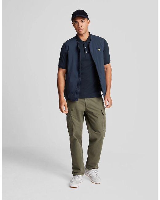 Lyle & Scott Blue Cotton Polo Shirt for men