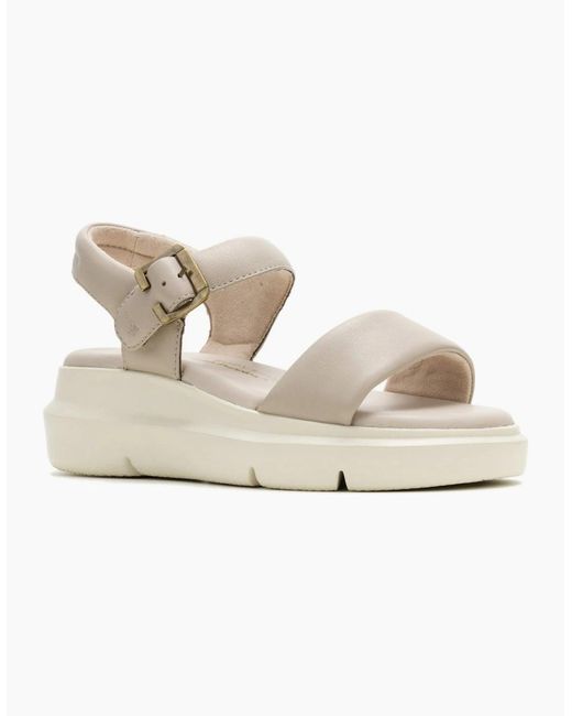 Hush Puppies White Uplift Quarter Strap Sandals