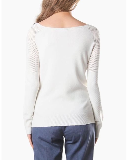 DIESEL White M Dadey Jumpers Long Sleeve Pullover V Neck Sweater Casual Top New