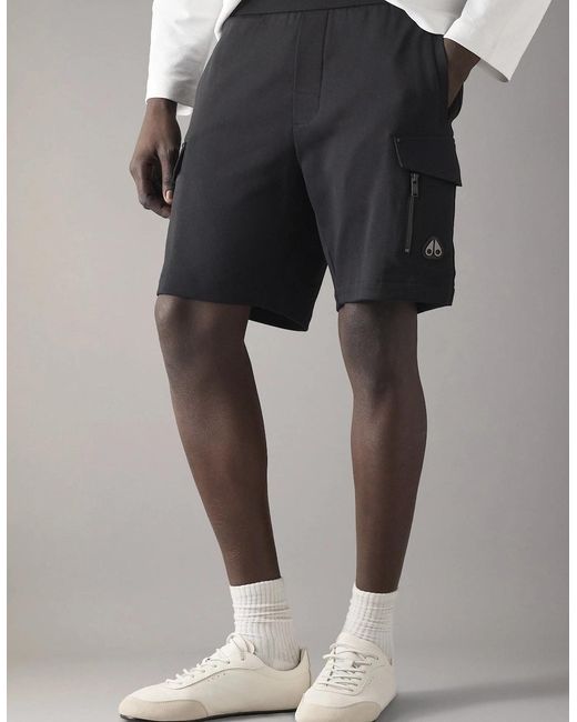 Moose Knuckles Black Dalon Shorts for men
