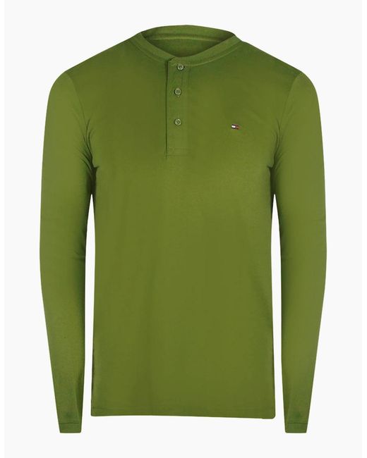 Tommy Hilfiger Green Putting Long Sleeve T-Shirt for men