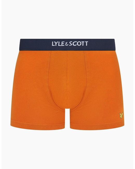 Lyle & Scott Blue Topaz 7 Pack Boxer Trunks for men
