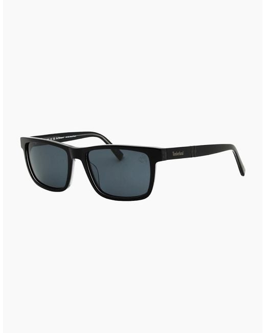 Timberland Black Shiny Polarized Sunglasses for men