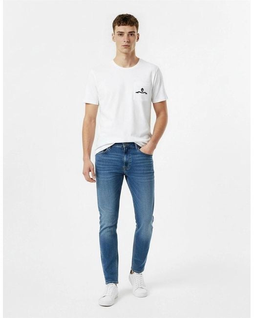 Jack Wills White Graph Pocket Tee for men