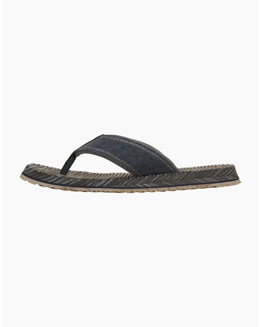 Skechers Blue Quill Textile Flip Flops for men