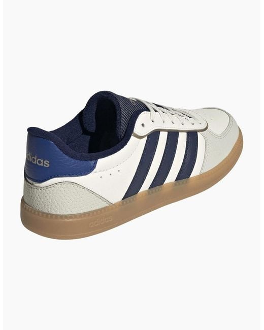 Adidas Blue Breaknet Low Top Lace-Up Sneakers