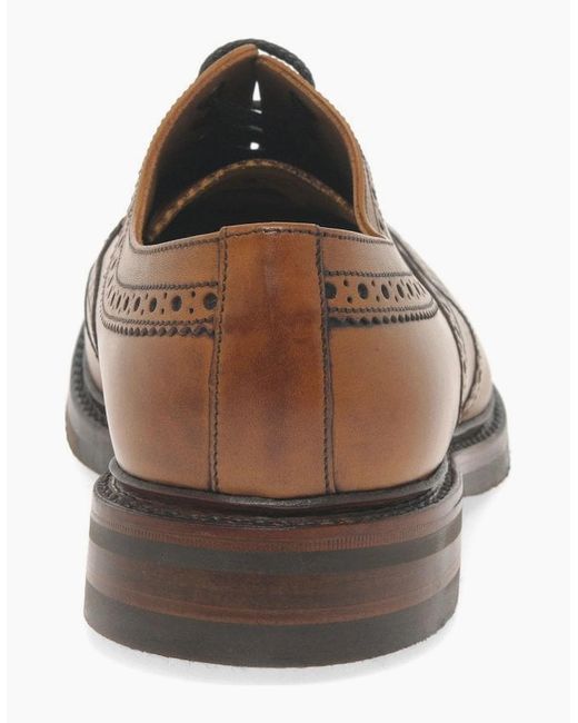 Loake Brown Edward Formal Lace Up Brogues for men