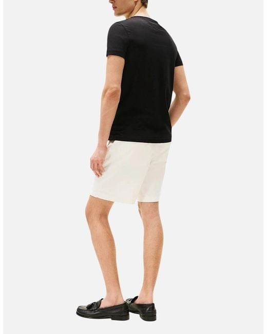 Tommy Hilfiger Black 10839 T Shirts Crew Neck Short Sleeve Summer New Cotton Tee for men