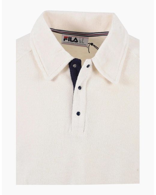 Fila Natural Massimo Terry Polo Gardenia/Garnet for men