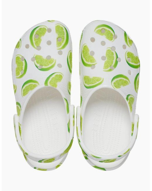 CROCSTM Green Classic Graphic Eva Lime Standard Clogs
