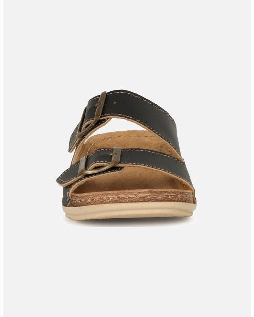 Lotus Brown Trento Sandals