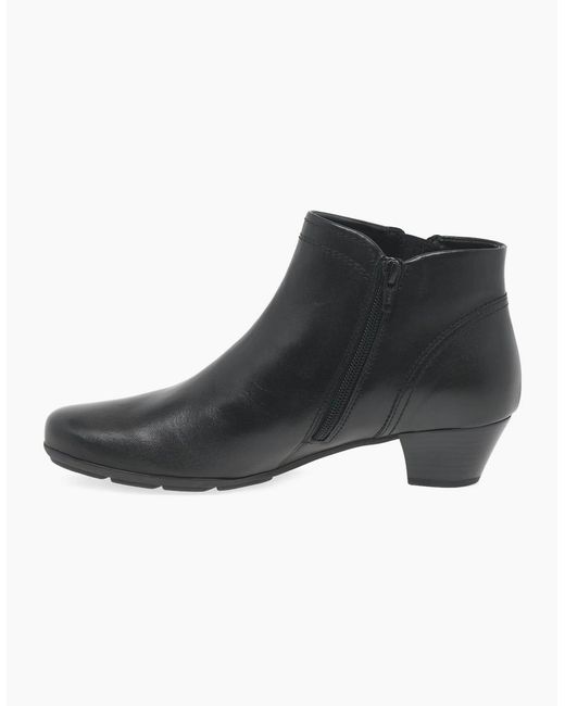 Gabor Black Heritage Ankle Boots