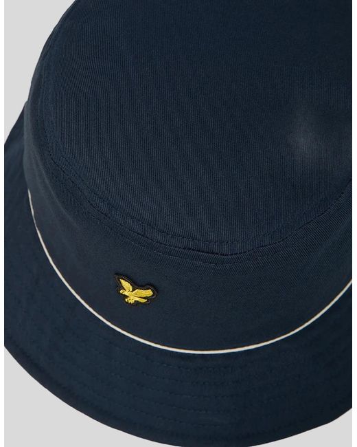 Lyle & Scott Blue Piped Bucket Hat for men