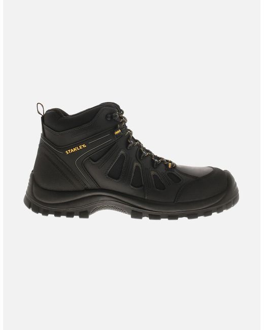 Stanley Black Safety Boots Steel Toe Brampton Leather Uk Size for men