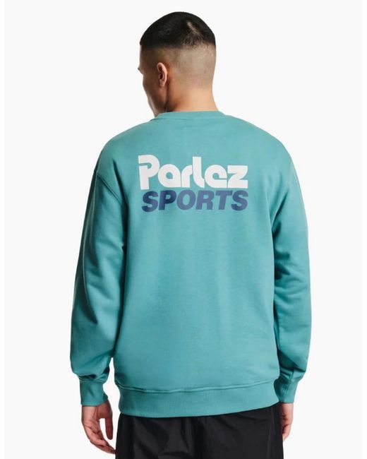 Parlez Blue Status Leaf Sweatshirt for men